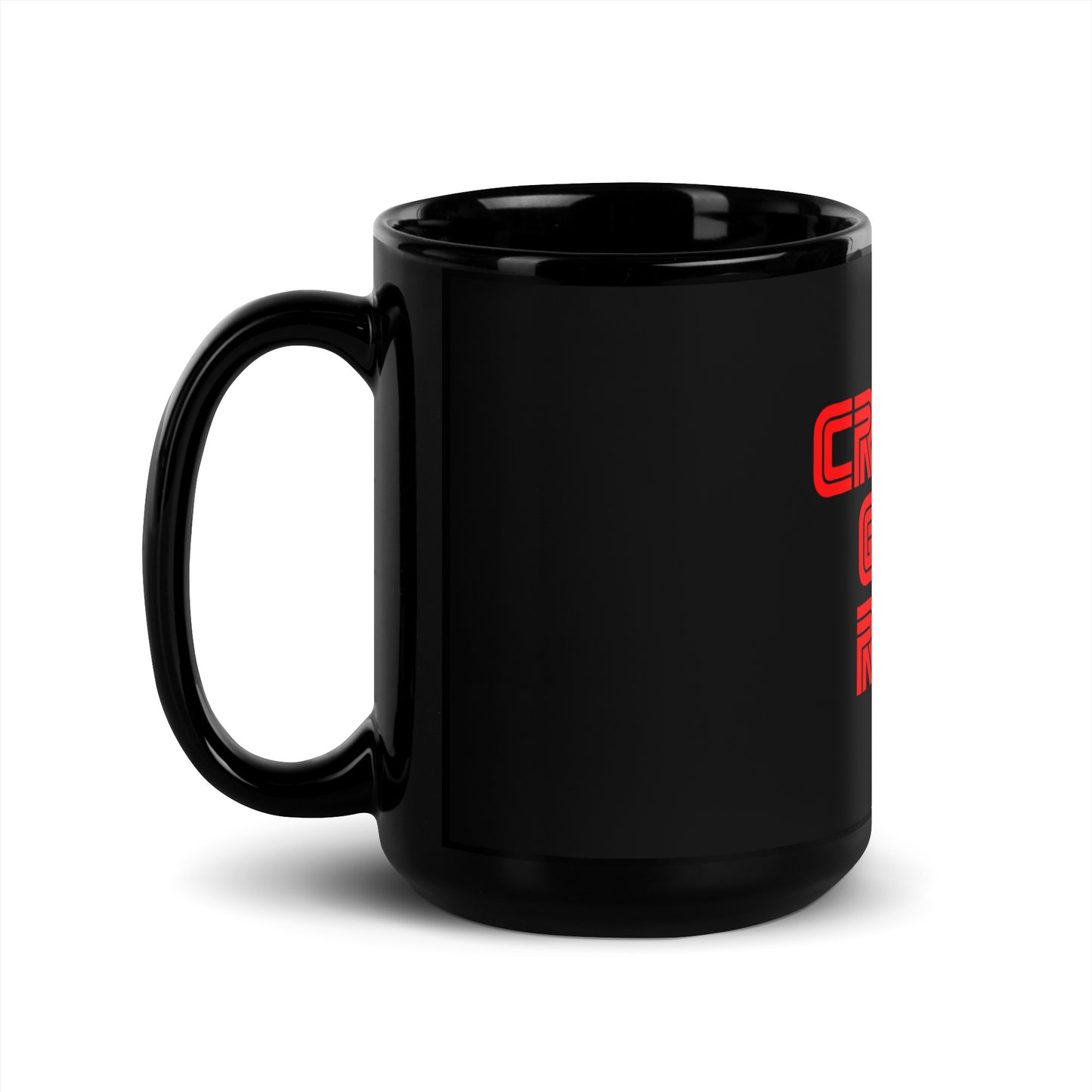 CGR Full Story Black Glossy Mug - XL