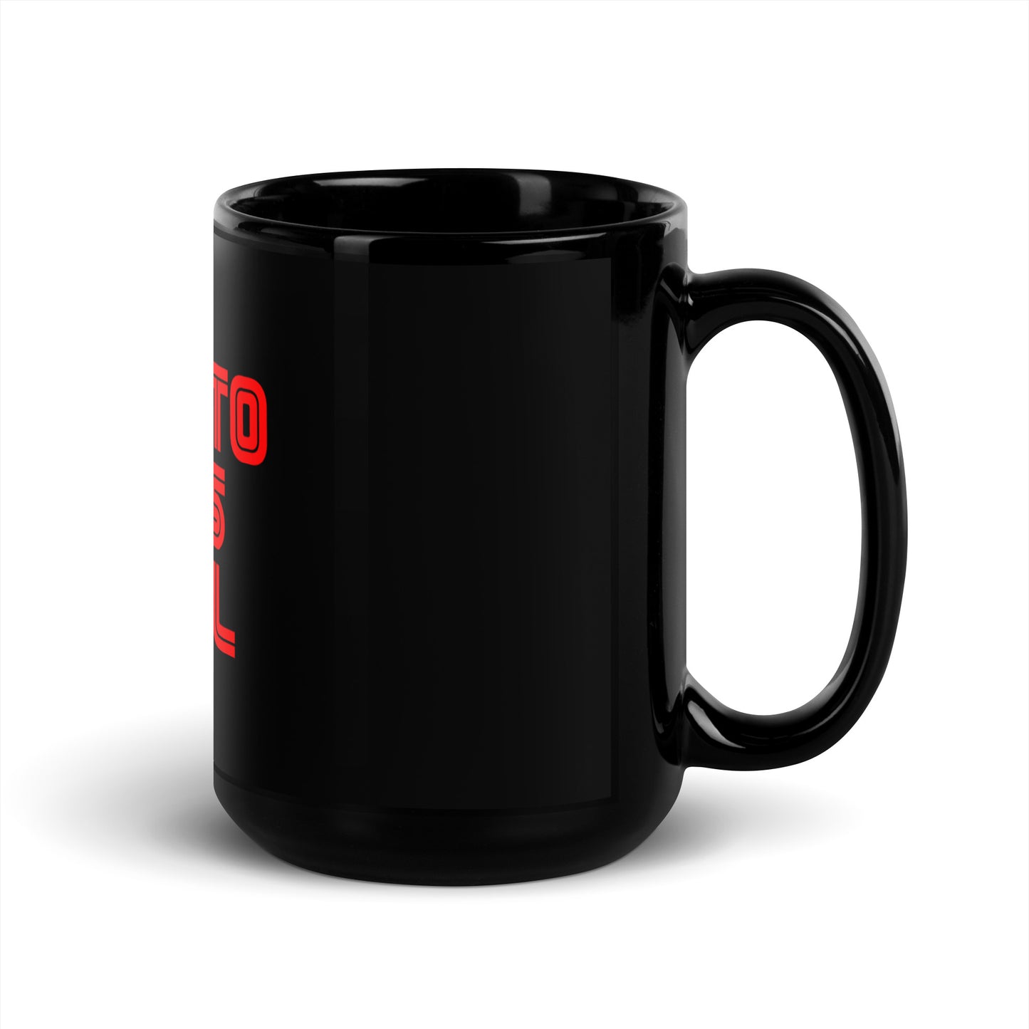 CGR Full Story Black Glossy Mug - XL